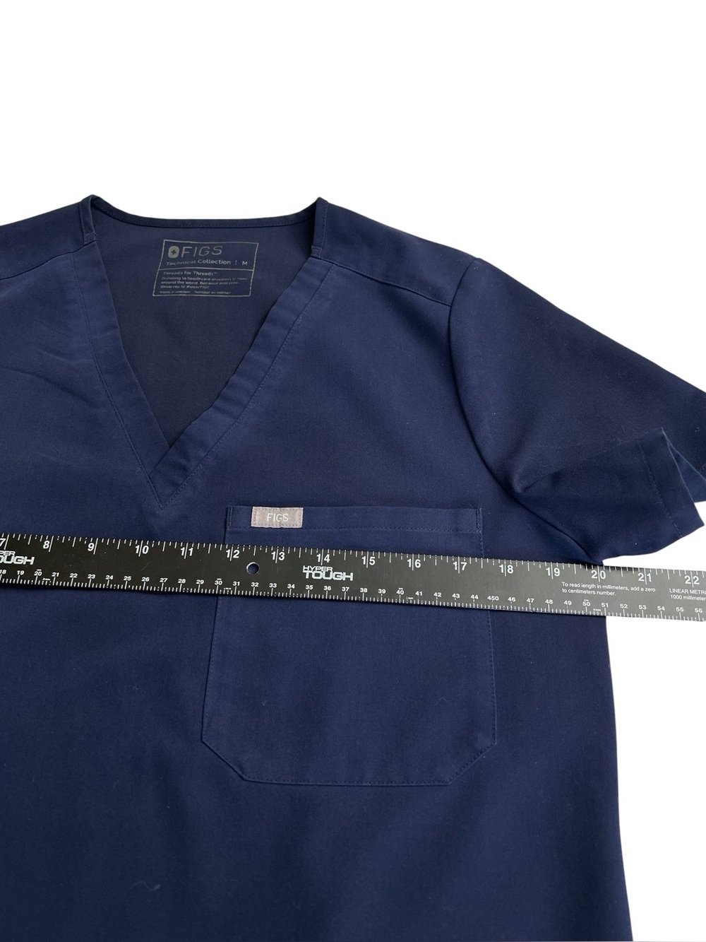 Figs Women’s  Scrub Set Navy Blue M Catarina Top&M/P Livingston Scrub Pants - Picture 7 of 14